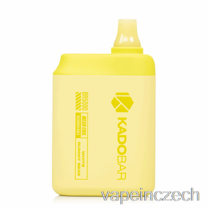 Kado Bar Br5000 Jednorázový Bílý Gumový Medvídek Vape Bez Nikotinu